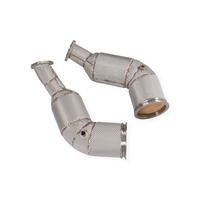 Tubo de Escape de Alto Flujo SS304 para Audi RS6 RS7 S8 4.0T C8 D5 2021+, Tubo de Escape Aislado para Mejora de Potencia