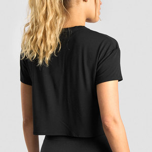 New Fashionable Adult Size Women Slim Fit <b>Crop</b> <b>Top</b> T-Shirts Soft Fabric Quick Dry Breathable Customized Women <b>Crop</b> <b>Top</b> T-Shirts - Product Image 5