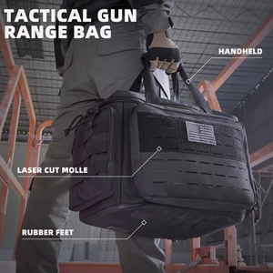 Molle Duffle Tactical Gun Range Bag avec 6 emplacements pour magazines Sac à bandoulière de tir pour accessoires de chasse Outils Sac de messager pour hommes - Product Image 2