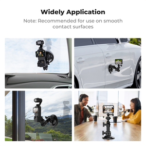 Support à ventouse K&F Concept pour DJI Osmo Pocket <span class=keywords><strong>3</strong></span>/4, support de fixation pour pare-brise de voiture, support de fixation pour tableau de bord pour DJI Osmo <span class=keywords><strong>Action</strong></span>, Insta360 - Product Image 5