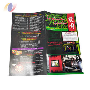 Folleto de <span class=keywords><strong>menú</strong></span> de punto de sillín personalizado a todo color, folleto de impresión de folleto barato, impresión de catálogo - Product Image 2