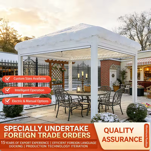 Pérgola de Aluminio Ajustable para Exteriores, Tamaño Personalizado, Pérgolas de Aluminio para Jardín, Pabellón de Jardín, Pérgola Motorizada de Aluminio para Exteriores - Product Image 4