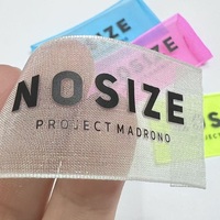 Étiquettes personnalisées en organza fin imprimées au silicone, étiquettes principales non irritantes pour la production en série d'usines de sous-vêtements, prix compétitif