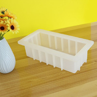 Moule à glaçons en silicone et moule à gâteau rectangulaire 1L anti-gonflement, compatible four, pour bricolage