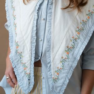 Chemisier Bohème Brodé en Coton à Col Rond et Manches Bouffantes, Style Ethnique Champêtre pour Femme - Meilleure Vente - Product Image 5