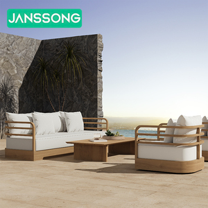 Ensemble de <span class=keywords><strong>canapé</strong></span> de jardin <span class=keywords><strong>en</strong></span> bois pour hôtel, patio, teck, <span class=keywords><strong>rotin</strong></span>, <span class=keywords><strong>canapé</strong></span> de jardin, villa, ensemble de mobilier d'extérieur de luxe - Product Image 4