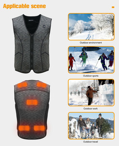 <span class=keywords><strong>Electrotec</strong></span> 2022 nueva chaqueta de chaleco térmico eléctrico Usb para caza motocicleta montar esquí chaleco calentado - Product Image 4