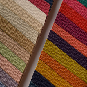 Feuilles de similicuir végan Rexine <span class=keywords><strong>d</strong></span>'imitation pleine fleur semi-PU personnalisées de 1 mm <span class=keywords><strong>Tissu</strong></span> en cuir synthétique pour rembourrage de sacs - Product Image 3