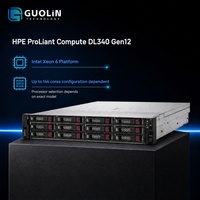 Serveur HPE ProLiant Compute DL340 Gen12 2U à socket unique avec processeur Intel Xeon 6774P et stockage évolutif