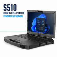 Nueva Laptop Resistente Getac S510 Preparada para IA, Intel Core Ultra, Pantalla FHD de 15.6 Pulgadas, Windows 11 Pro, Garantía de 3 Años para Servicio de Campo Industrial