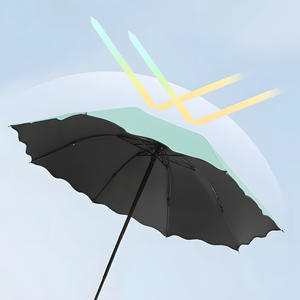 Sombrilla Plegable Manual Compacta con Protección UV, Cambia de Color al Contacto con el Agua, Impermeable, con Cordón, Portátil, con Impresión de Logotipo - Product Image 3