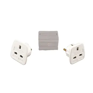 13A To EUROPE USA American UK Travel Adaptor Transparent Plug