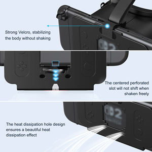 Pour Nintendo <span class=keywords><strong>Switch</strong></span> 2 VR casque lunettes 3D films de réalité <span class=keywords><strong>virtuelle</strong></span> NS VR expérience de jeu immersive bandeau lentille réglable - Product Image 5