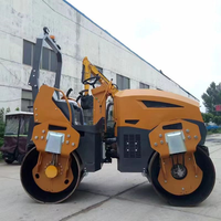 OEM 3000kg 3 tonnes diesel Euro 5 EPA CE moteur mini promenade derrière compacteur à rouleaux compacteurs à rouleaux roulants