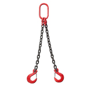 Eslinga de Elevación de Cadena de Doble Brazo de Acero Aleado JIN YANG HU G80 con Eslabón Maestro y Embrague de Cortacadena 1-36t - Product Image 1