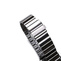 Montre à quartz numérique LED de style rétro-futuriste des années 70 pour hommes, diamètre du cadran de 32 mm, largeur de 22 mm, alliage d'acier inoxydable