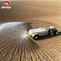 HINDA Pompier-citerne à vide pour boues, remorquable par tracteur, capacité 10000L, auto-amorçant, avec plaque anti-éclaboussures, épandeur de fumier liquide agricole