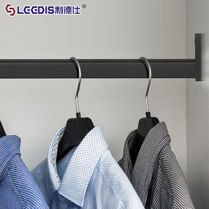 Clothes Rack <b>Rail</b> <b>Wall</b> Mounted Rectangle Durable Powder Coating Minimalist Clothing Organizer - Product Image 3