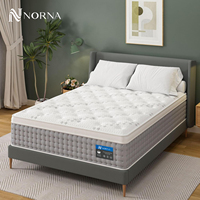12 pouces gel mousse à mémoire de forme chambre meubles bobine de poche lit double matelas en latex confortable matelas à ressorts moyens