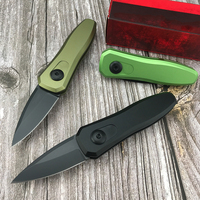 Couteau pliant miniature KS 7500, lame en acier 8Cr13Mov, manche en alliage d'aluminium, couteau de survie tactique pour le camping en plein air, EDC, chasse