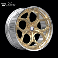 Jantes forgées en alliage 2 pièces de 21 pouces Challenger 20 Gold pour Dodge 22 5x115 18 19 Racing Car 6x120