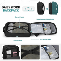 Sac à dos professionnel pour homme avec logo personnalisé, résistant à l'eau, grande capacité, pour ordinateur portable 16 pouces, extensible, pour les loisirs et les voyages