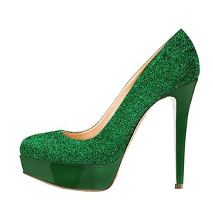 Wholesale <strong>Glitter</strong> Stiletto <strong>Pumps</strong> Sexy High Heels Platform Shoes for Women - Product Image 4