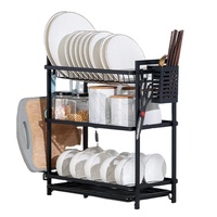 Égouttoir à vaisselle moderne en métal, à prix abordable, pour porte d'armoire de cuisine, avec étagère de rangement