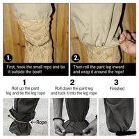 [Haute élasticité] Cordon torsadé pour jarretière de jambe d'extérieur |   Sangle de fixation durable pour pantalon et élastique de retenue pour revers de pantalon