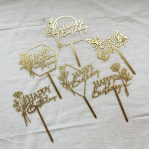 Decoración para <span class=keywords><strong>Pastel</strong></span> <span class=keywords><strong>de</strong></span> <span class=keywords><strong>Cumpleaños</strong></span> Personalizada al por Mayor, Paquete <span class=keywords><strong>de</strong></span> 10 Adornos Acrílicos para Cupcakes, Artículos para Fiestas <span class=keywords><strong>de</strong></span> <span class=keywords><strong>Cumpleaños</strong></span> - Product Image 6