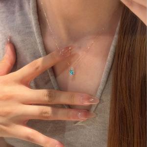 Collar de Plata de Ley S925 con Jade Transparente, Calcedonia de Alta Calidad, Diseño de Mariposa Juvenil, Colgante con Diamantes Rosa Dulce - Product Image 3