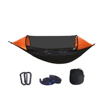 280*140cm 2 Personne Confortable Facile Hanging Coloré Parachute En Nylon Extérieure Lits Portable Camping Moustiquaire Hamac