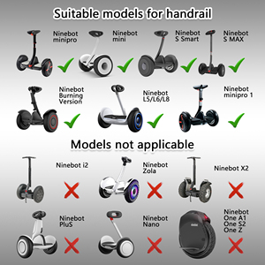 Guidon de guidon réglable 3 en 1 avec libération du support pour Segway MiniPRO S Smart Self-Balance Scooter Knee Bar - Product Image 5