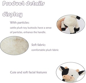 Peluche de vache de <span class=keywords><strong>dessin</strong></span> <span class=keywords><strong>animé</strong></span>, jouet en peluche doux et câlin pour enfants - Product Image 4