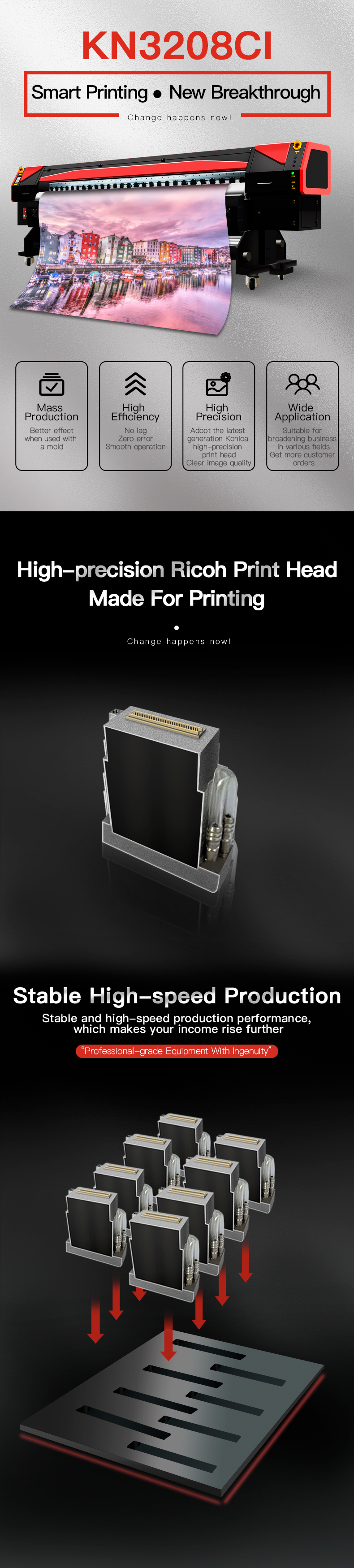 Roll to Roll Poster digital flex banner printing material Ko<i></i>nica 512i printer