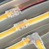 Connecteur de bande LED en plastique 8mm 10mm sans soudure 2 broches, pour éclairage intérieur haute luminosité 60W, sans joint d'angle, pour usage en gros