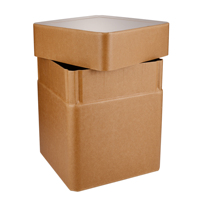 Boîte en carton rigide en papier kraft recyclé écologique avec impression quadricolore
