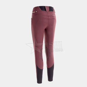 Leggings d'équitation en polyester et spandex avec logo personnalisé pour femmes vente en gros de vêtements équestres collants pantalons - Product Image 2