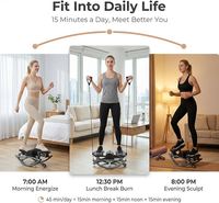Mini Stepper U Twister pour la Maison avec Tapis et Cordes – Appareil de Fitness Complet pour le Corps Entier