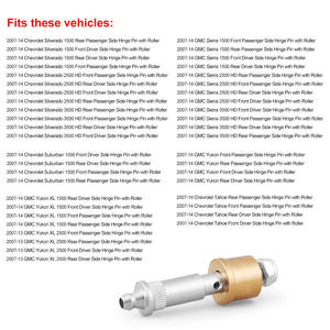 Kit de Rodillos para Bisagras de Puerta Delantera y Trasera para Camioneta y SUV GM Modelo 38300 - Product Image 5