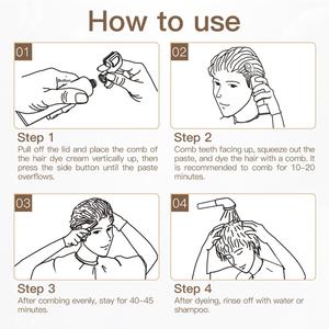 Оптовая продажа: Низкая цена, без перекиси, стойкая краска для волос с черным трюфелем, не содержащая PPD, для всех типов волос - Product Image 6