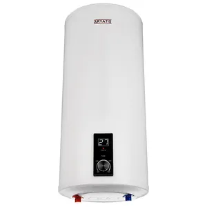 Pemanas air panas elektrik 1500W tangki silinder, dipasang di dinding untuk penggunaan Dapur & kamar mandi rumah tangga dengan perumahan plastik