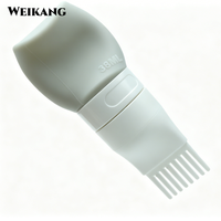 Flacon applicateur en silicone personnalisé pour le cuir chevelu, applicateur d'huile capillaire, emballage cosmétique souple en PE, OEM ODM