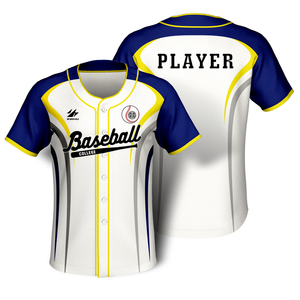 Chemise de baseball XL personnalisée grande taille avec impression respirante par transfert de chaleur - Product Image 1