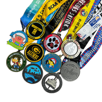 Médailles de marathon personnalisées en alliage de zinc, design gratuit, style antique moderne, pour tournois de course virtuels 5K 10K, souvenir