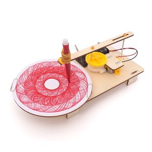 Kit éducatif scientifique en bois STEM OKYN-G5535, traceur automatique DIY, jouet d'expérimentation pour enfants et adolescents - Product Image 1