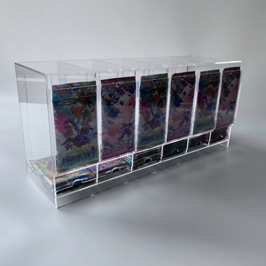 QY Acrylic 6 Slots Game <b>Card</b> Booster Pack Dispenser <b>Cards</b> <b>Display</b> <b>Stand</b> for TCG MTG <b>Card</b> Booster Pack - Product Image 4