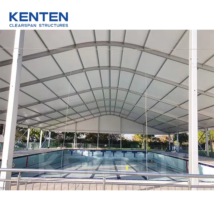 Kenten Project เต็นท์โครงสร้างกระโจมสำหรับสระว่ายน้ำกลางแจ้งสระว่ายน้ำ