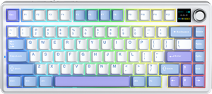 AULA F75 MAX kablolu Bluetooth 2.4G LCD ekran ile üç mod RGB oyun klavyesi - Product Image 2