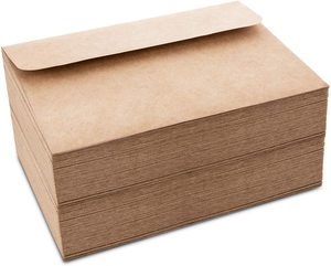 Bao thư tự dán 100 chiếc kèm hộp. 5x7 (Thực tế 5,25 x 7,25 inch) Phong bì tự dán màu nâu - Product Image 5
